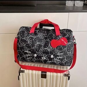 Hello Kitty Black Duffle Traveling Bag